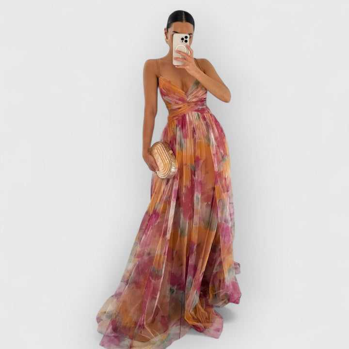 Gwen - Maxi-jurk Met Bloemenprint