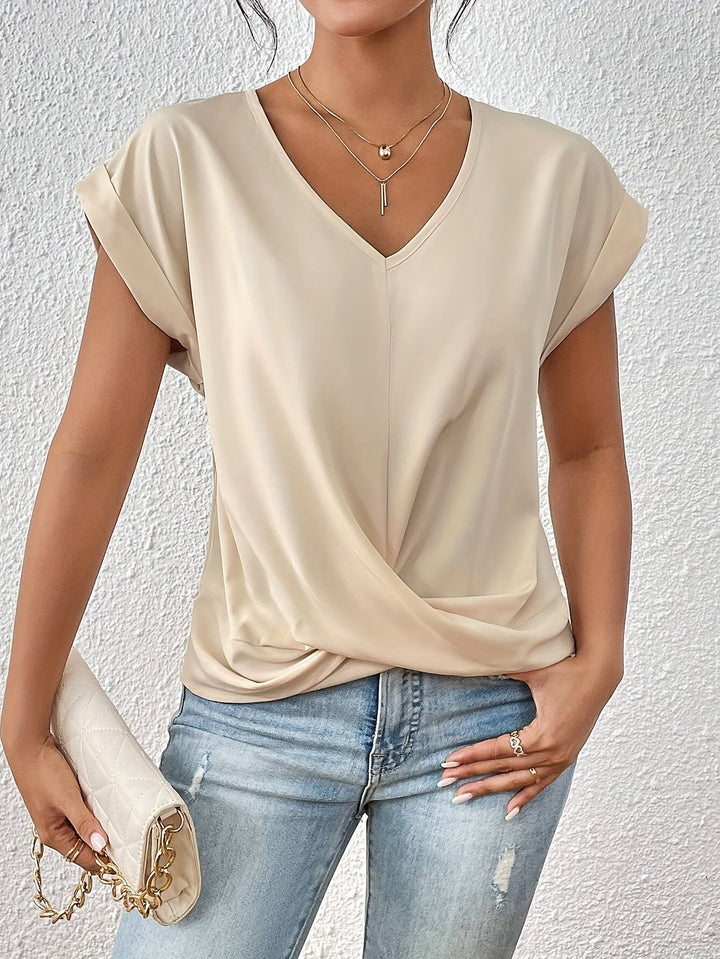 Joyce | Casual T-shirt met V-hals