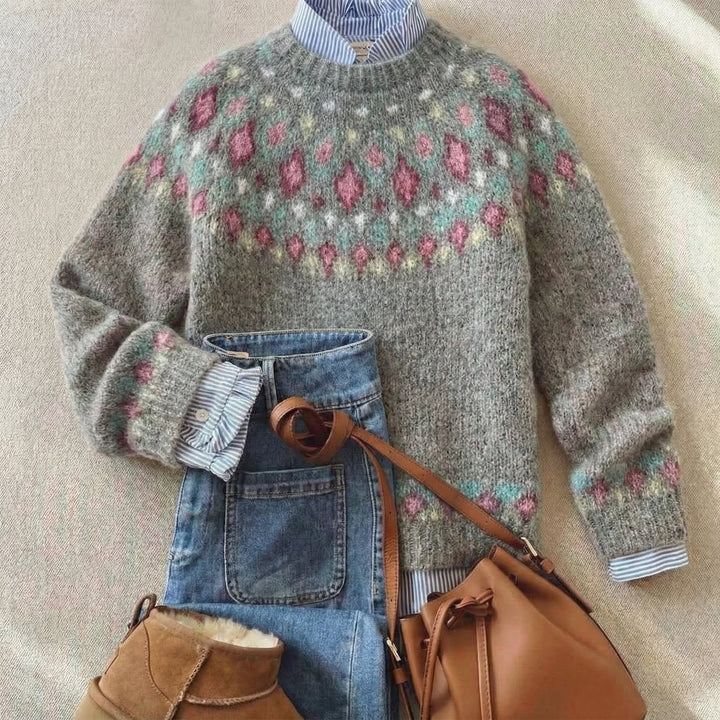 Rosy | Le Pull Vintage aux Racines Nordiques