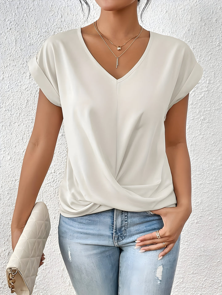 Joyce | Casual T-shirt met V-hals